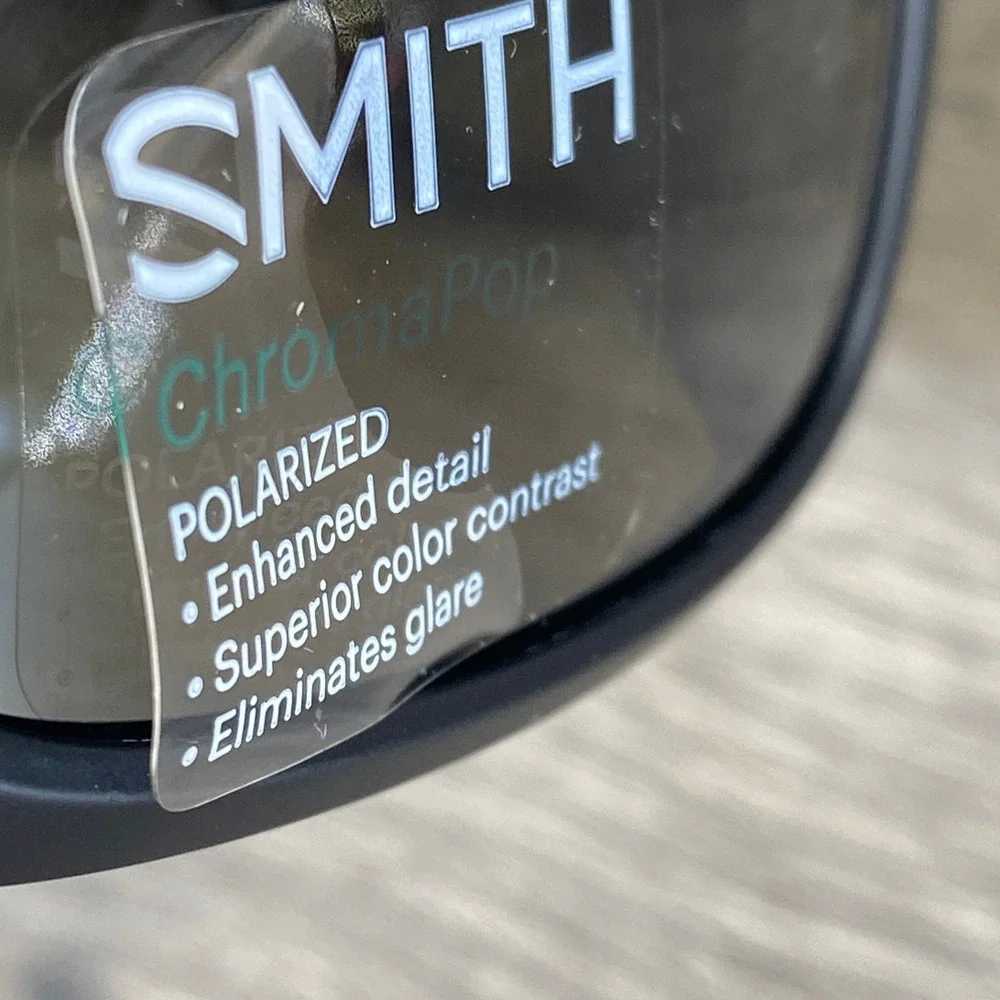 Smith Spinner Sunglasses OS Matte Black ChromaPop Polarized Shield New